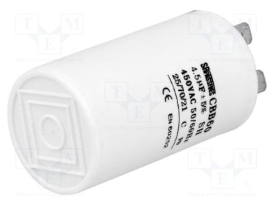Кондензатор полипроленов CBB60A-4.5/450