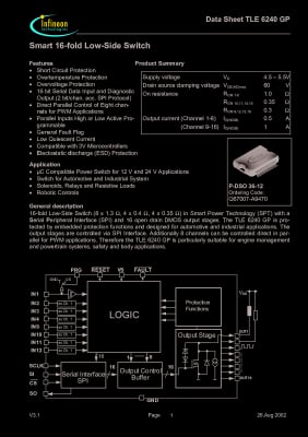 Интегрална схема TLE6240GP PDSO-36