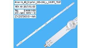 Диодни ленти комплект 8 бр/pcs Arcelik_43_Crystal_1x3+1x4_L_1313FC_7S1P