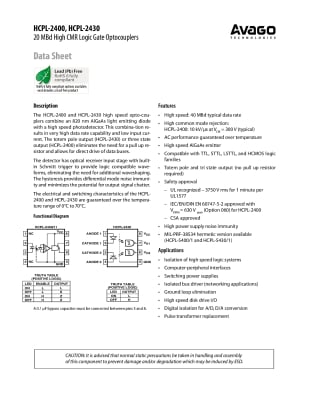 Интегрална схема HCPL2400  DIP-8