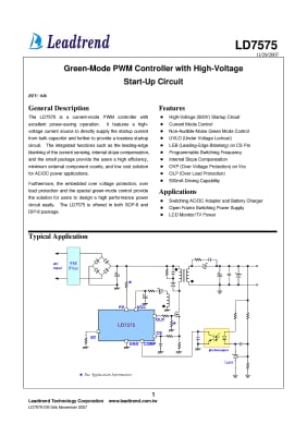 Интегрална схема LD7575PN DIP-8