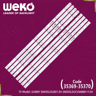 Диодни ленти комплект 8 бр/pcs MS-L1312-L/R V2 - A3 192-196LM 6.2-6.4V 0X WR