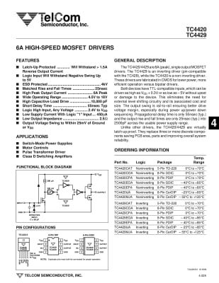 Интегрална схема  TC4420EOA SO-8