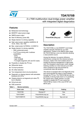 Интегрална схема  TDA7575PD HSOP-36