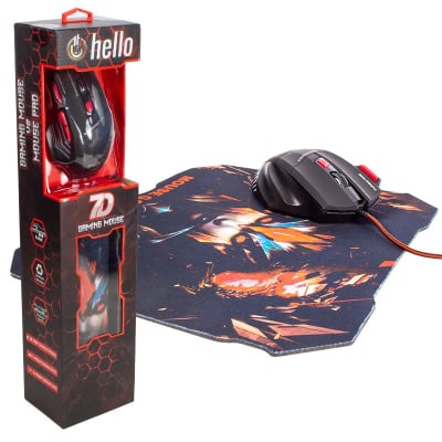 Компютърна мишка HL-39 + MOUSE PAD USB безжична игрална
