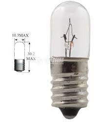 Лампа мини E10 T10x28mm 4V 100mA