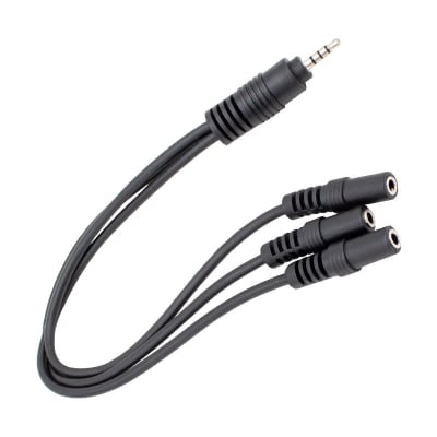 Букса  микрофонен мултиплексор за слушалки 3.5mm jack- 3 x 3.5mm socket