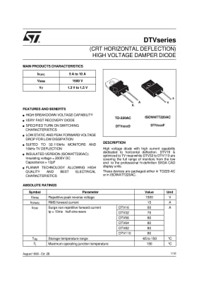 Диод DTV64F TO-220
