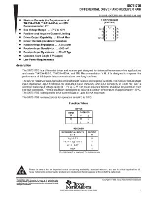 Интегрална схема SN75179BP DIP-8