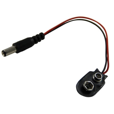 Държач съединител за батерия 9V - DC plug 2.1mm