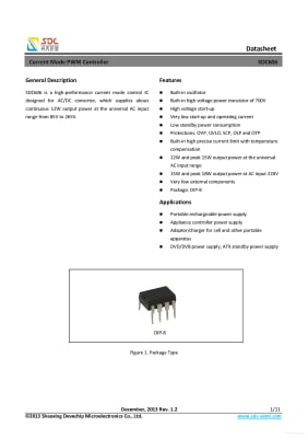 Интегрална схема SDC606P DIP-8
