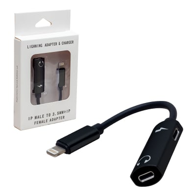 Адаптер  Lightning Input Charger and Earphone Converter Cable