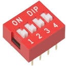 ПРЕВКЛЮЧВАТЕЛ DIP Switch 4pin