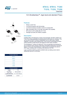 Триак BTB12/600B TO-220