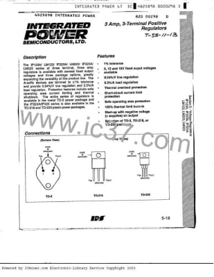 Интегрална схема IP323T15  TO-220 LM323T15