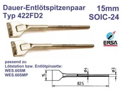 Човка за поялник ER-422FD2