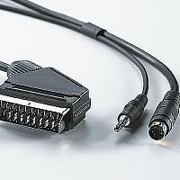 Кабел DVD Cable, EURO AV - 3.5mm M + S-Video 3m