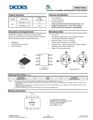 Транзистор DMN6070SSD-13