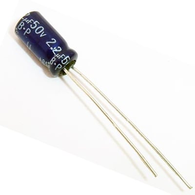 Кондензатор електр.2.2MF 50V