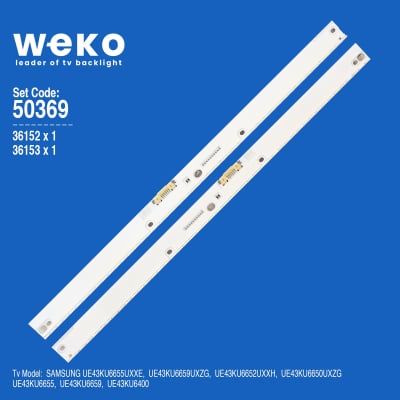 Диодни ленти комплект 2 бр/pcs   BN96-39678A BN96-39679A 6 PINS