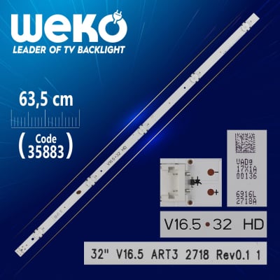 Диодни ленти комплект 3 бр/pc LG INNOTEK 32\" V16.5 ART3 2718 REV0.1