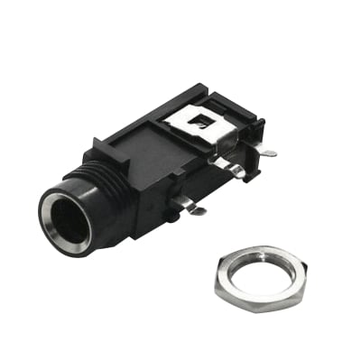 Букса 6.3 mm жак за китара стерео хоризонтално шаси