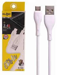Кабел USB-C TYPE 1.0m 2.4A S103