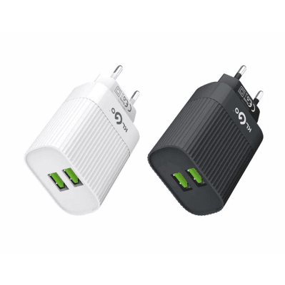 Зарядно устройство 2xUSB 220V 2.4A KC200