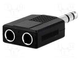 Букса AC-015  6.3 to 2 X 6.35mm stereo