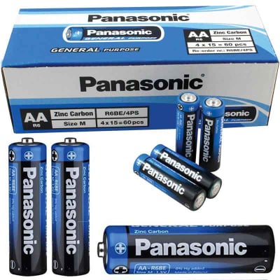 Батерия Panasonic R06BE  AA 1.2V цинк-карбон AA