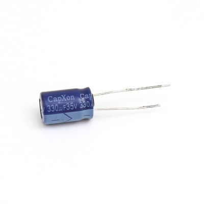 Кондензатор електр.330UF 35V  105\'C