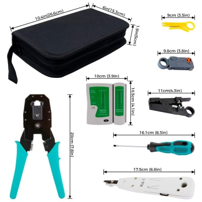 Комплект за тестване и ремонт на кабели PM-15953 RJ9-RJ11-RJ45