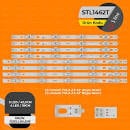 Диодни ленти комплект 10pcs. 42\'\' LG Innotek POLA 2.0  с лепенка за прикрепване