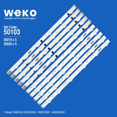 Диодни ленти комплект  10 бр/pcs 2012SV40 3228 L/R set10pcs