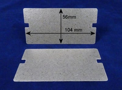 Слюда за микровълнова фурна с размери 10x5.5cm