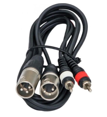 Кабел 2 XLR ЖЕНСКИ 2 RCA КАБЕЛ 3 МЕТРА