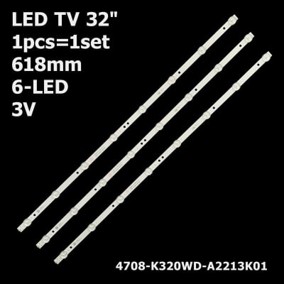 Диодни ленти комплект 3 бр/pcs LED225 4708-K320WD-A4213K01/A-CNK320D715