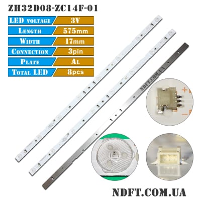 Диодни ленти комплект 3 бр/pcs PB08D575173BL042-001H