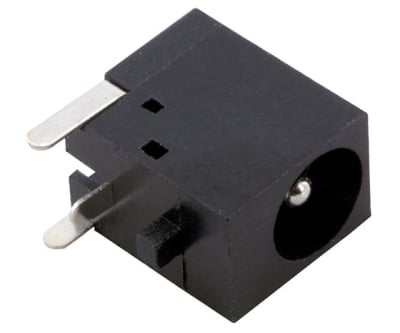 Гнездо за панел  2.5/5.5mm  PVC