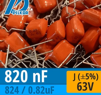 Кондензатор MKT  820NF 63