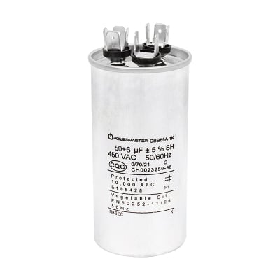 Кондензатор 50+6MF 450V AC  50 60HZ CBB65A