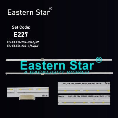 Диодни ленти комплект 2 бр/pcs SSC-LGE 19Y 55SM85 66LED ARRAY RIGHT LEFT 181130
