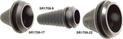 SR1709-22 Grommet; stepped; PVC; black; Øcable: 10÷22mm; t: 3mm