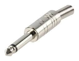Букса jc-013 6.35mm MONO METAL PLUG+PROTECTOR
