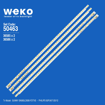Диодни ленти комплект 4 бр/pcs V650D1-KS2-TLEM1 & V650D1-KS2-TREM1