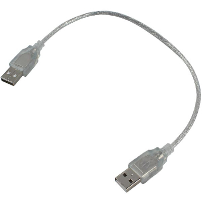 Кабел USB AM/AM 0.4 m