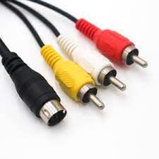 Кабел 6p DIN to 3RCA male