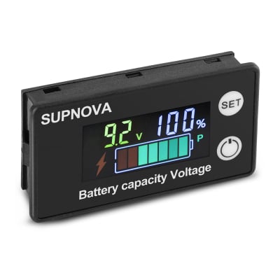 ИНДИКАТОР ЗА КАПАЦИТЕТА НА БАТЕРИЯТА , ВОЛТМЕТЪР  (12V-24V-48V-72V)