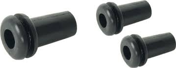 ODZ-10 Strain relief; Ømount.hole: 9.5mm; Øhole: 6.4mm;Panel thickness:max.2.4mm;Length:14.3mm; PVC; black