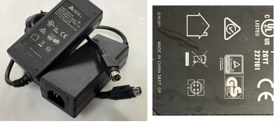 Зарядно захранване за устройства 220V-12V 5A букса 4 pin